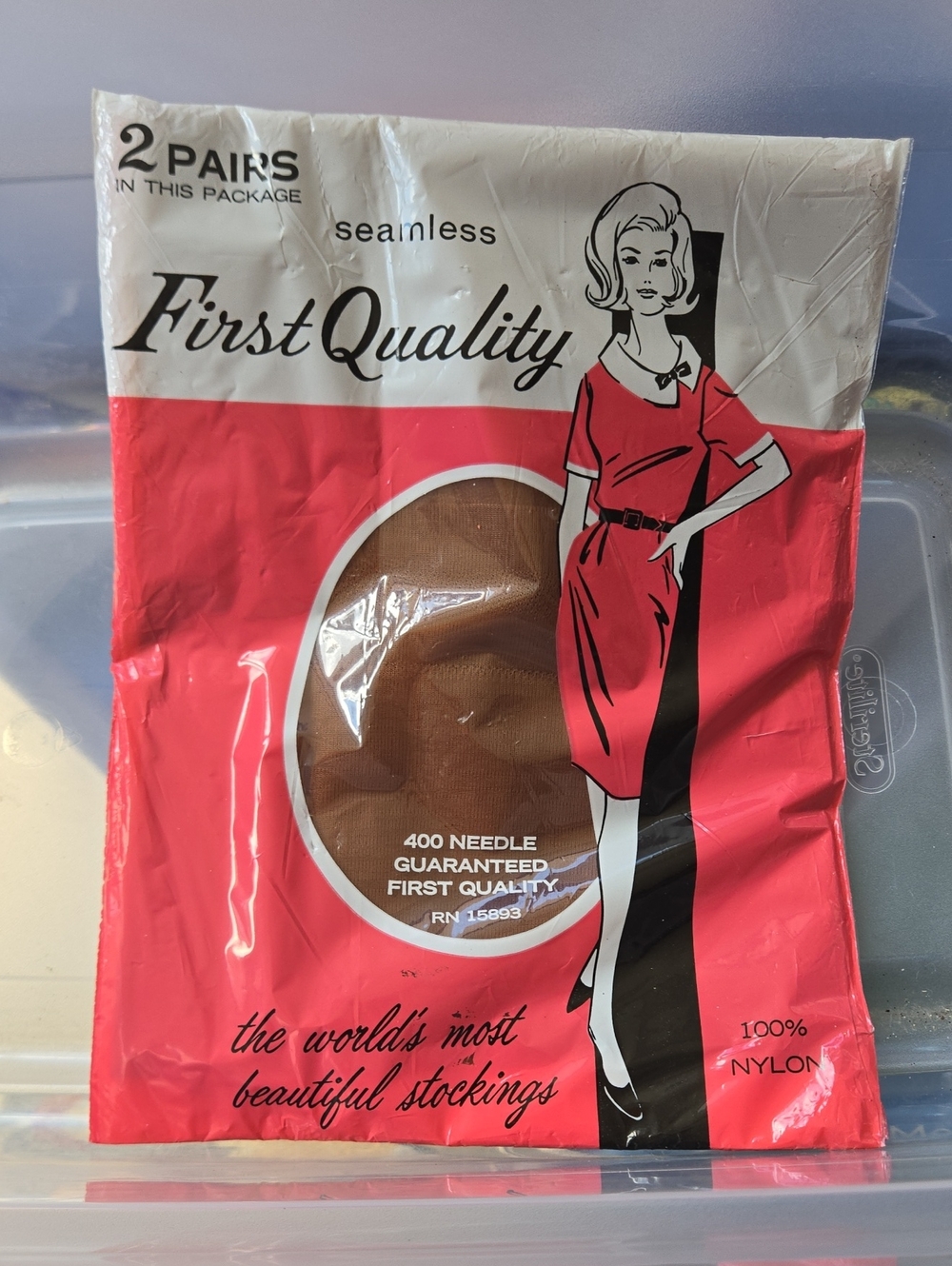 First Quality Seamless Stockings - Brown